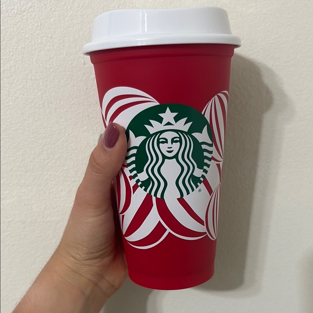 Starbucks Festive Red and White Tumbler limited edition